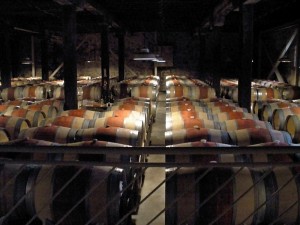 Barrel room at The Hess Collection