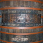 Artwork on oak barrels at Sebastiani