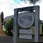 Welcome sign to Preston Vineyards