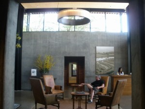 The lobby at Quintessa Winery