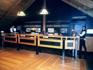 The tasting bar at White Rose Estate