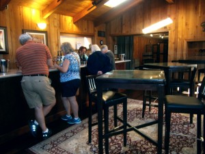 Indoor tasting bar at Erath Winery