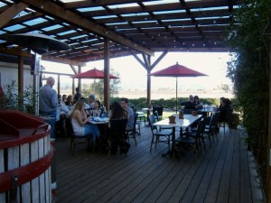 The deck at Anaba Winery