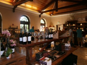 Tasting room inside the Visitor's Center at Chateau St. Jean