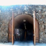 Entrance to wine cave at Deerfield Ranch