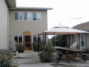 The entrance to Homewood Winery's tasting room