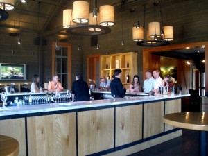 The tasting room at Alpha Omega