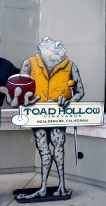 The famous Toad at Toad Hollow tasting room