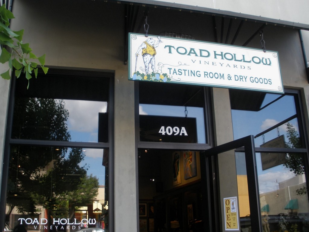 Toad Hollow Tasting Room in Healdsburg