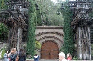 Entrance to the wine caves at Rutherford Hill Winery