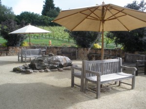 Merry Edwards outdoor seating area