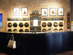 Tasting bar at Thumbprint Cellars