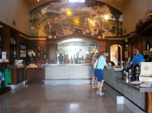 Tasting room at Pride Mountain