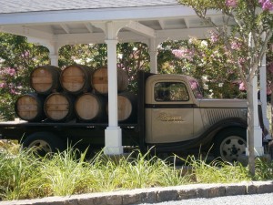 An antique truck at Bremer Family Winery