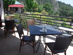 The terrace at Sbragia Family Vineyards